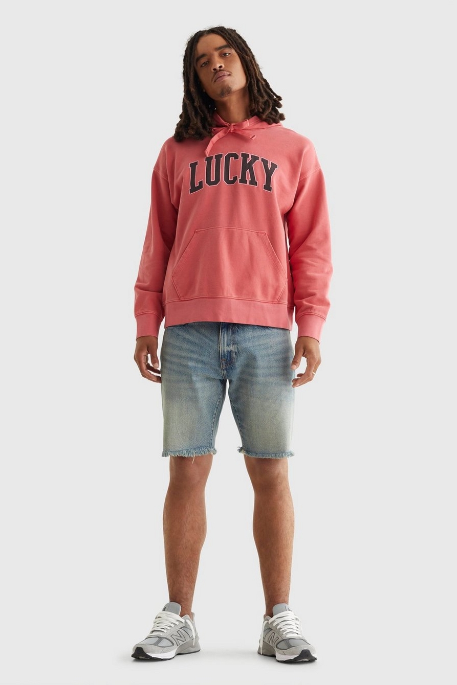 SUEDED TERRY LUCKY BRAND HOODIE