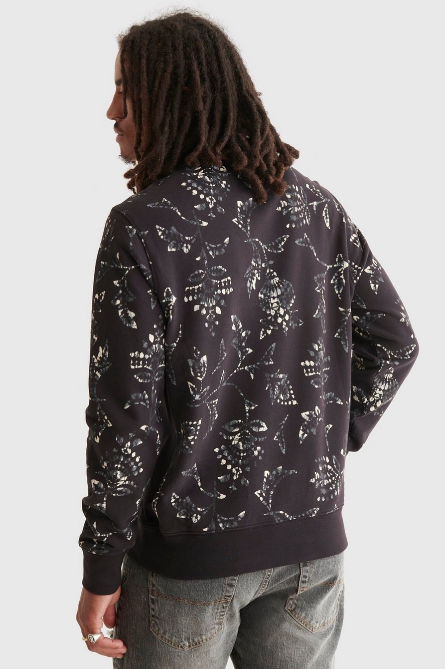 NOVELTY PRINT SUEDED TERRY CREW, image 4