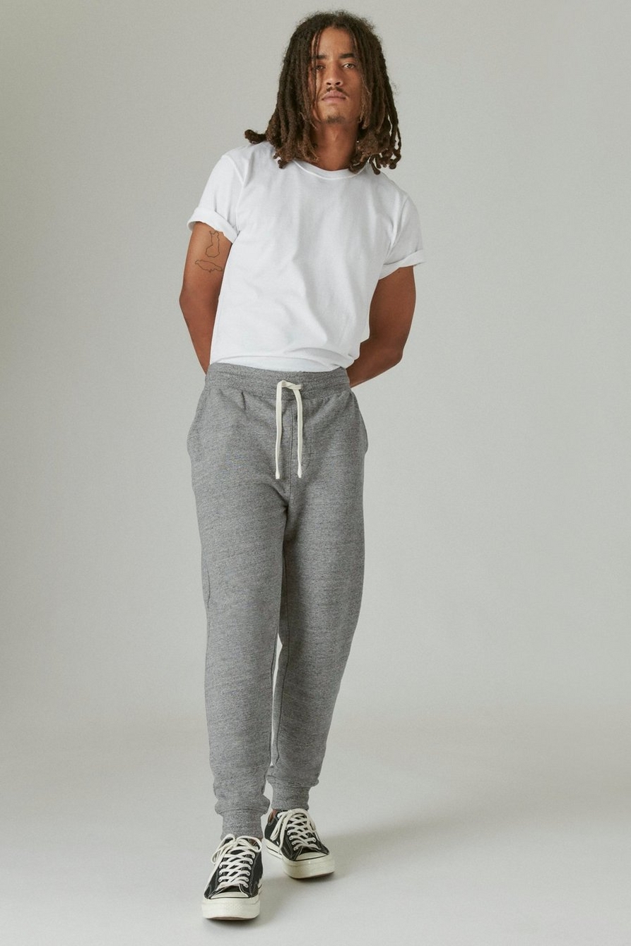SUEDED TERRY JOGGER, image 1