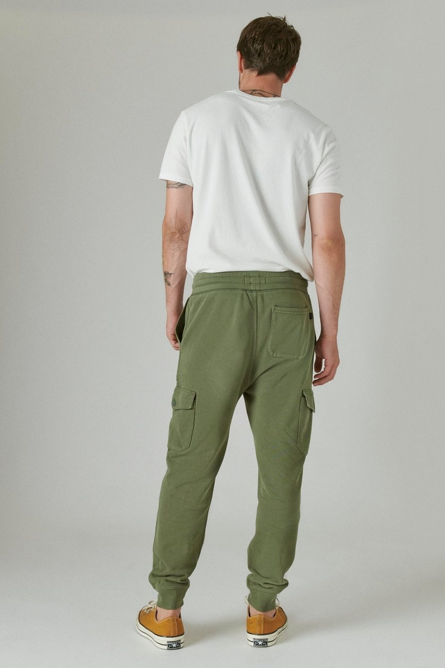 SUEDED TERRY CARGO JOGGER, image 3