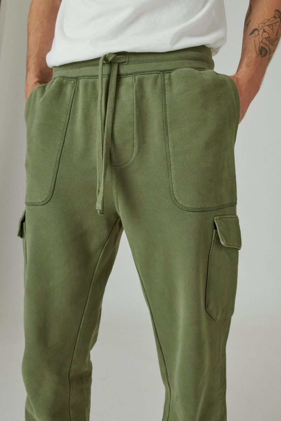 SUEDED TERRY CARGO JOGGER, image 6