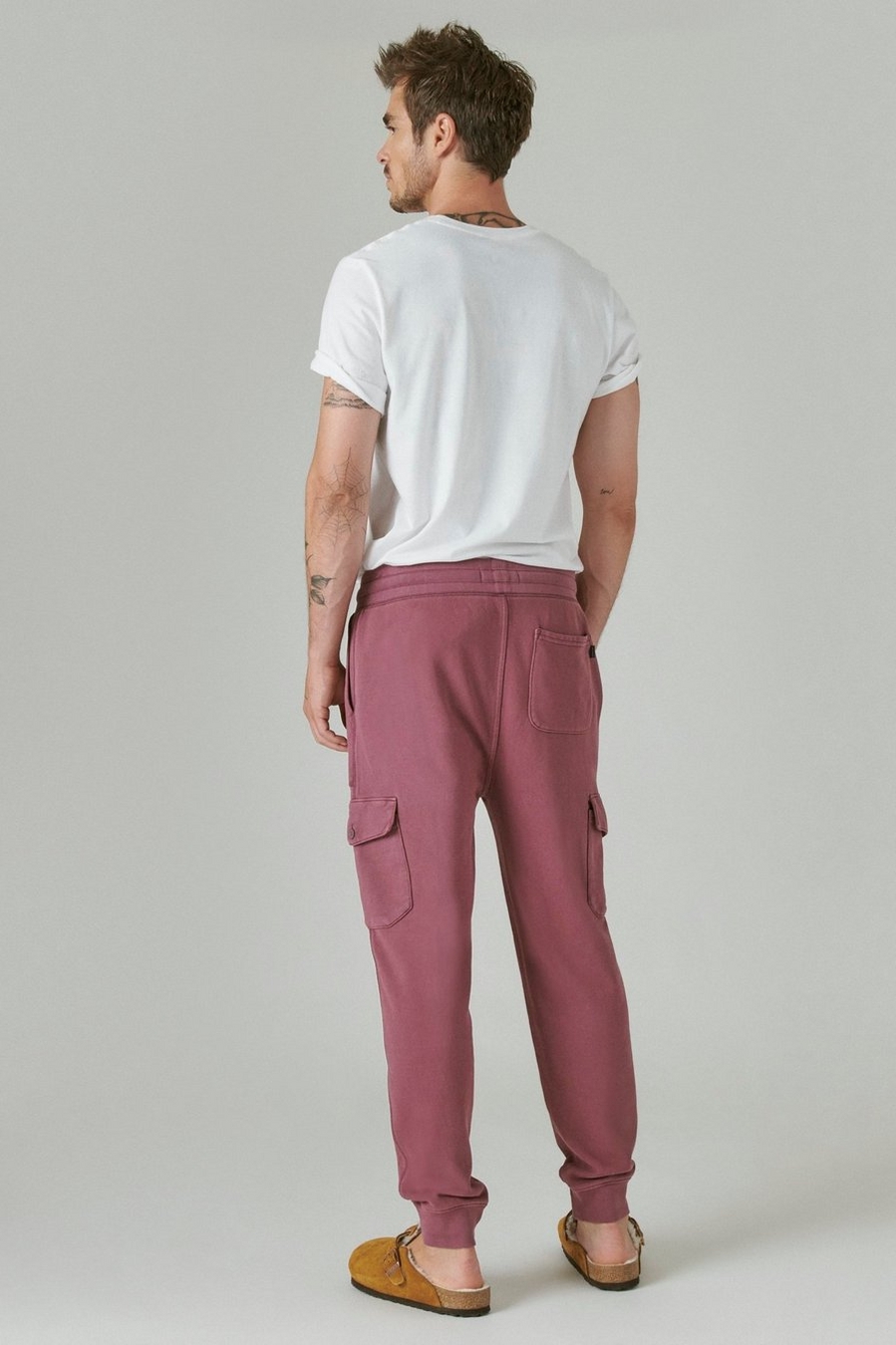 SUEDED TERRY CARGO JOGGER, image 3