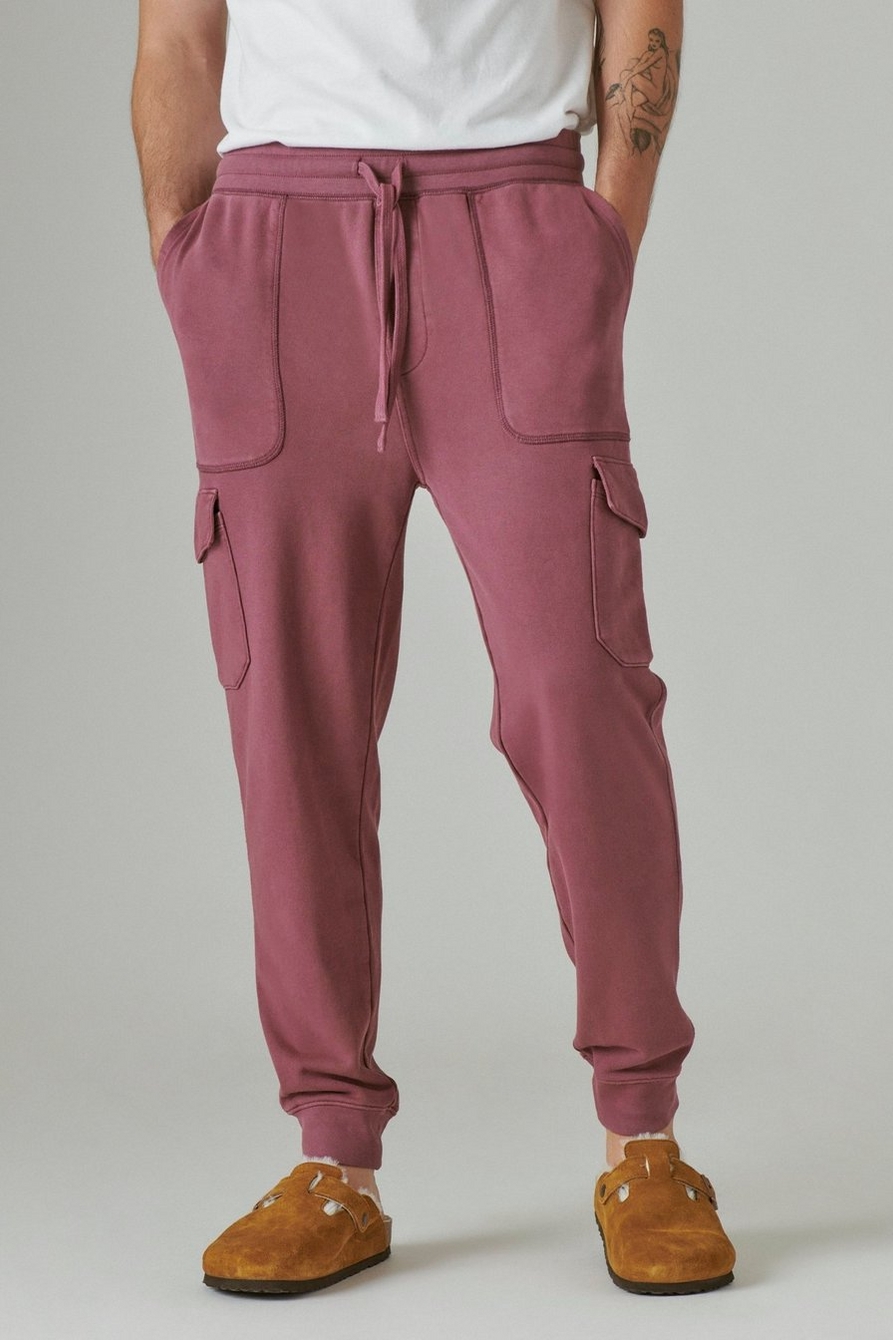 SUEDED TERRY CARGO JOGGER, image 4