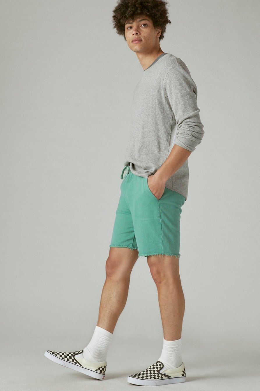 SUEDED TERRY SHORT