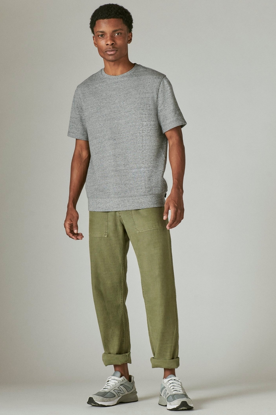 SUEDED TERRY SHORT SLEEVE CREW, image 3