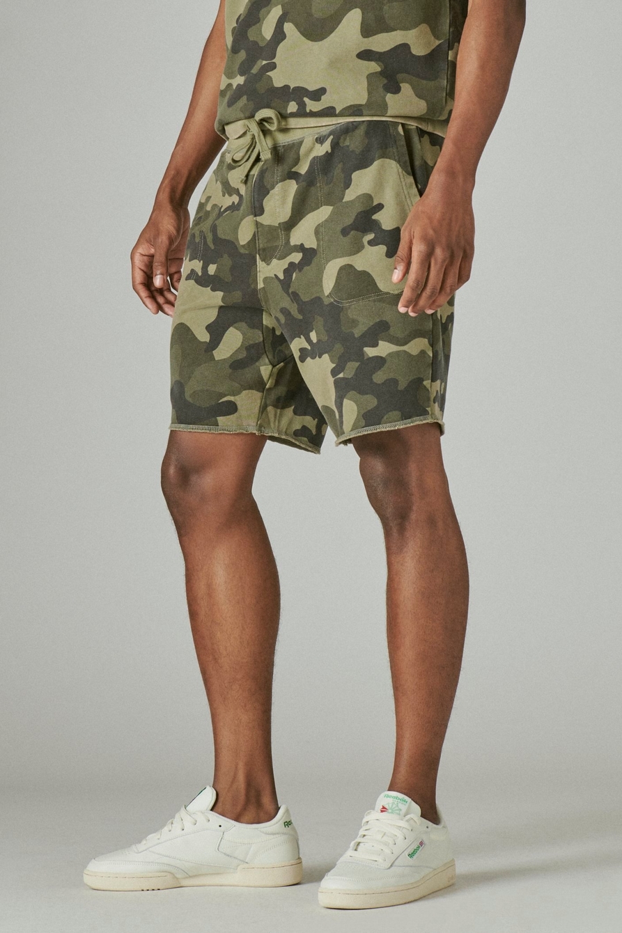SUEDED TERRY CAMO SHORT, image 6