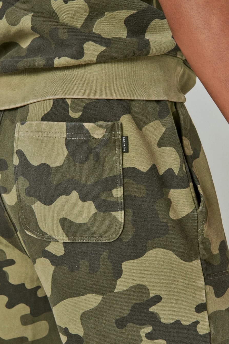 SUEDED TERRY CAMO SHORT, image 8