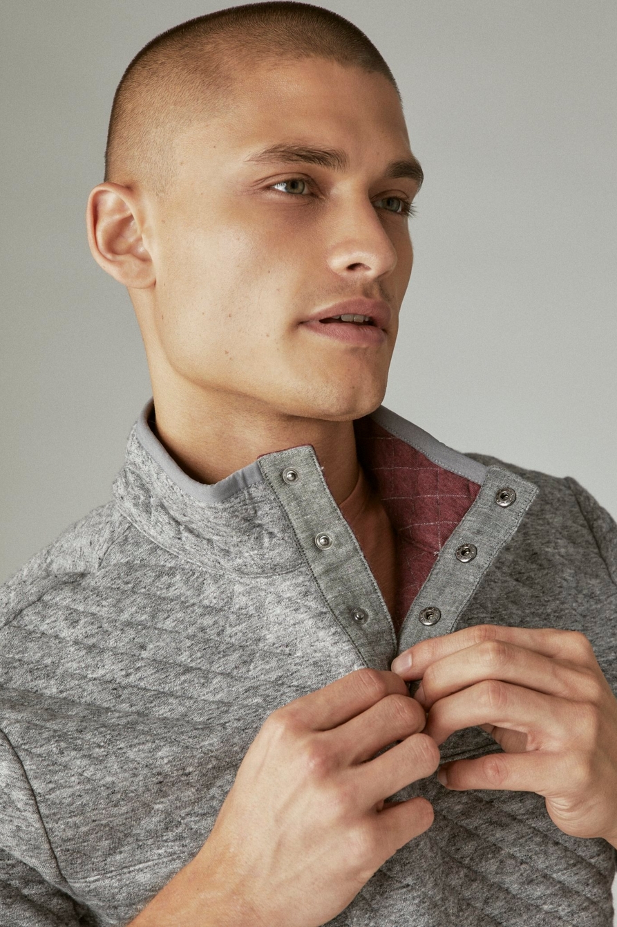 WEEKEND JERSEY QUILTED MOCK NECK POPOVER, image 4