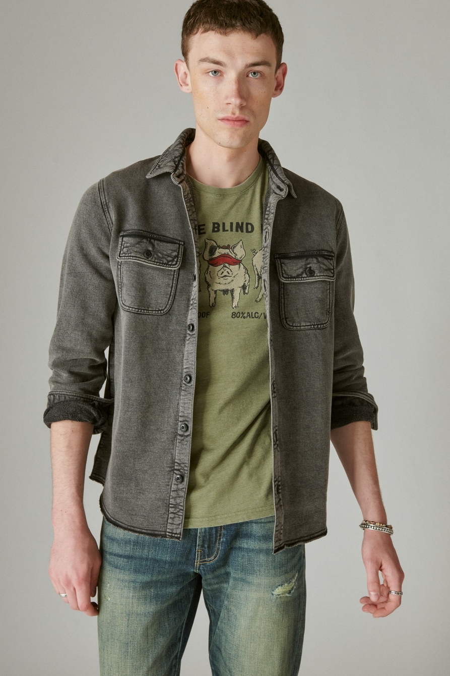 FRENCH TERRY UTILITY SHIRT, image 1