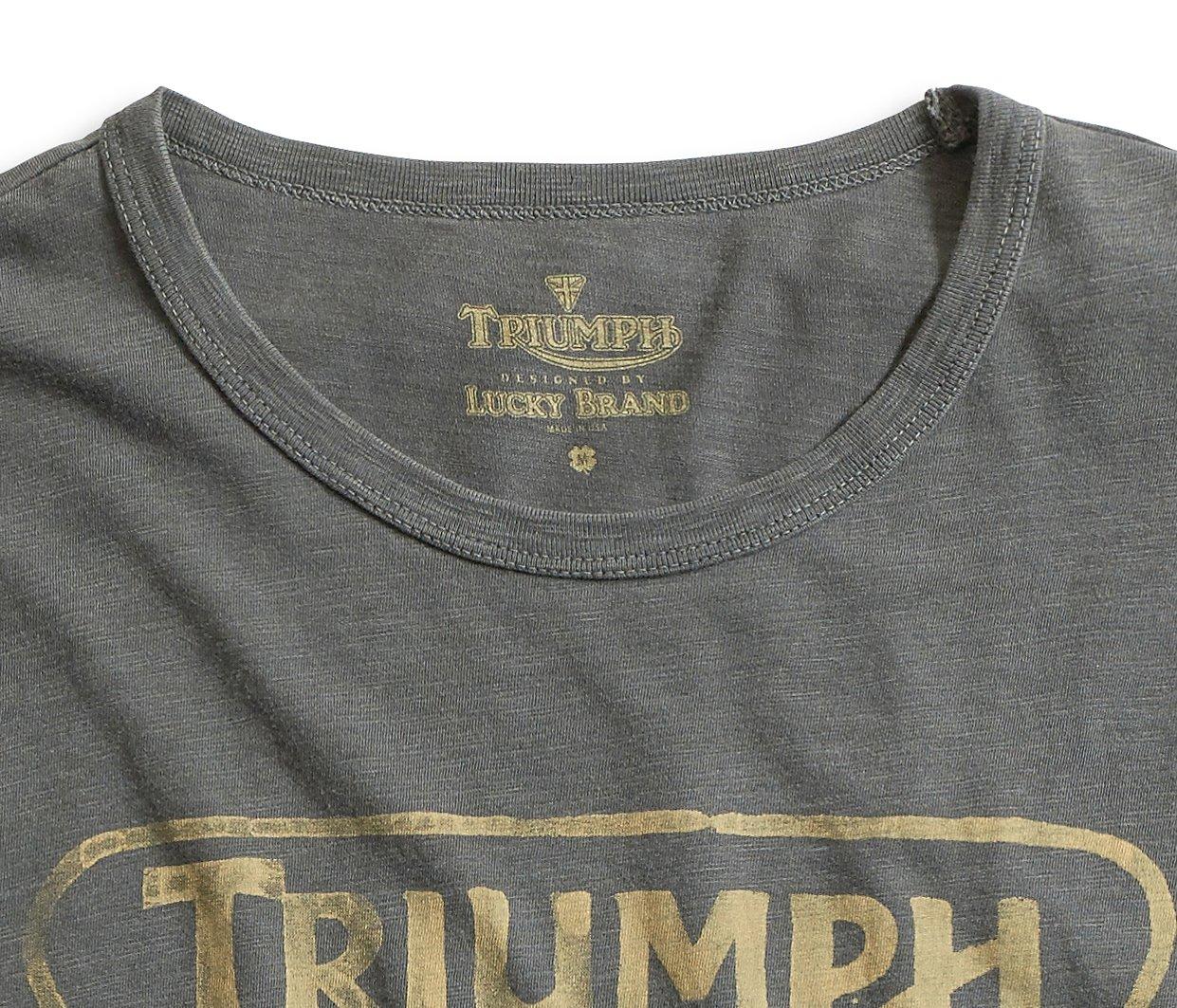 Lucky Brand Triumph Badge T Shirt in Black for Men