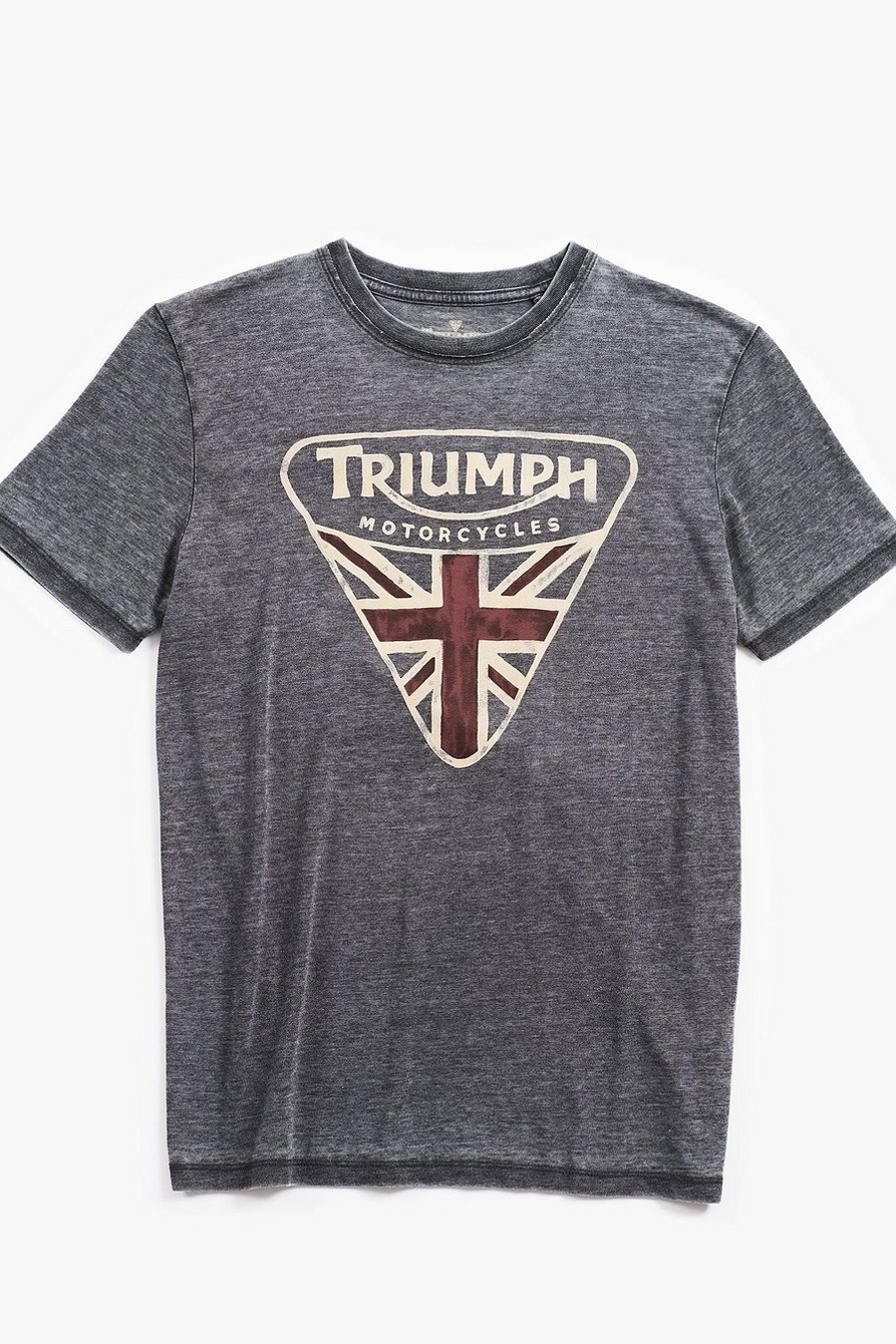 NWT LUCKY BRAND TRIUMPH MOTORCYCLES CHECKERS LOGO T-SHIRT - X-LARGE (XL) 
