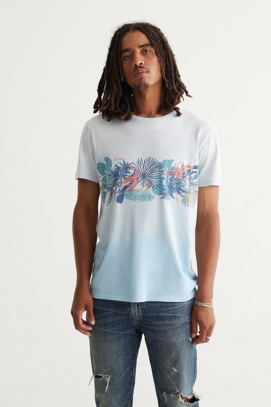 TROPICAL CHEST STRIPE TEE, image 1