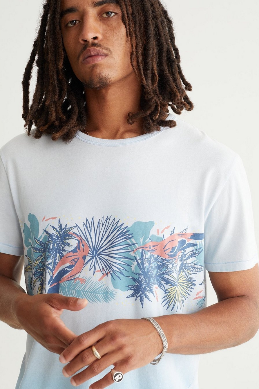TROPICAL CHEST STRIPE TEE, image 5