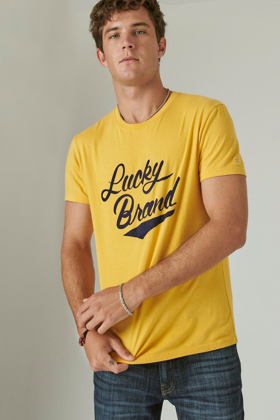 LUCKY ATHLETIC SCRIPT TEE, image 1