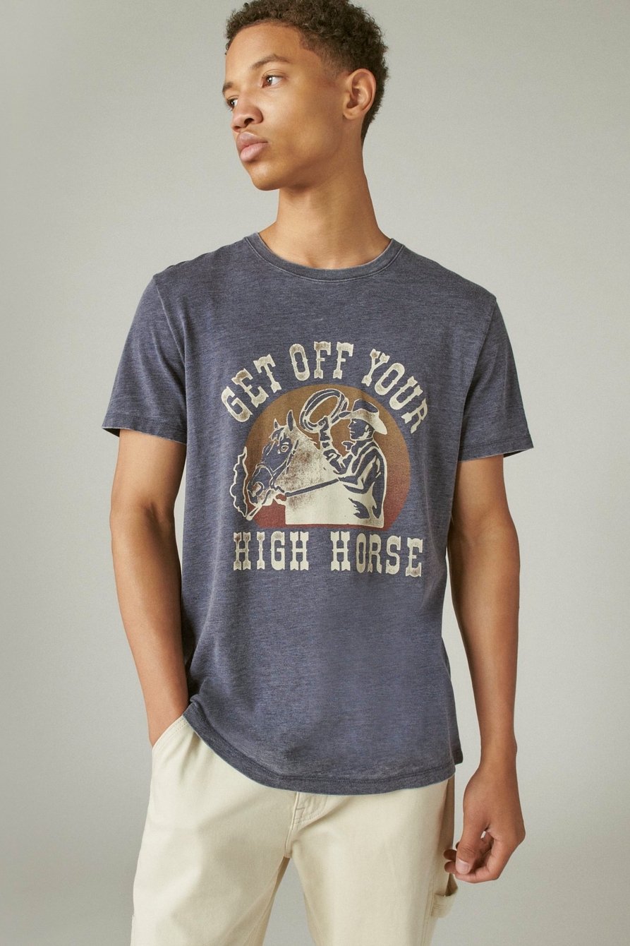 GET OFF YOUR HIGH HORSE GRAPHIC TEE, image 1
