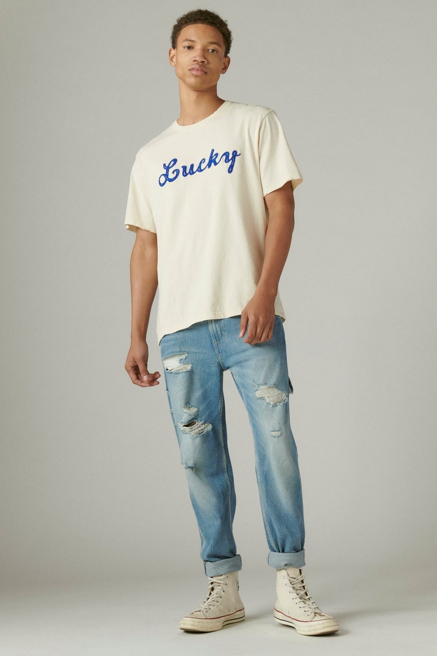 VINTAGE LUCKY SCRIPT GRAPHIC TEE, image 2