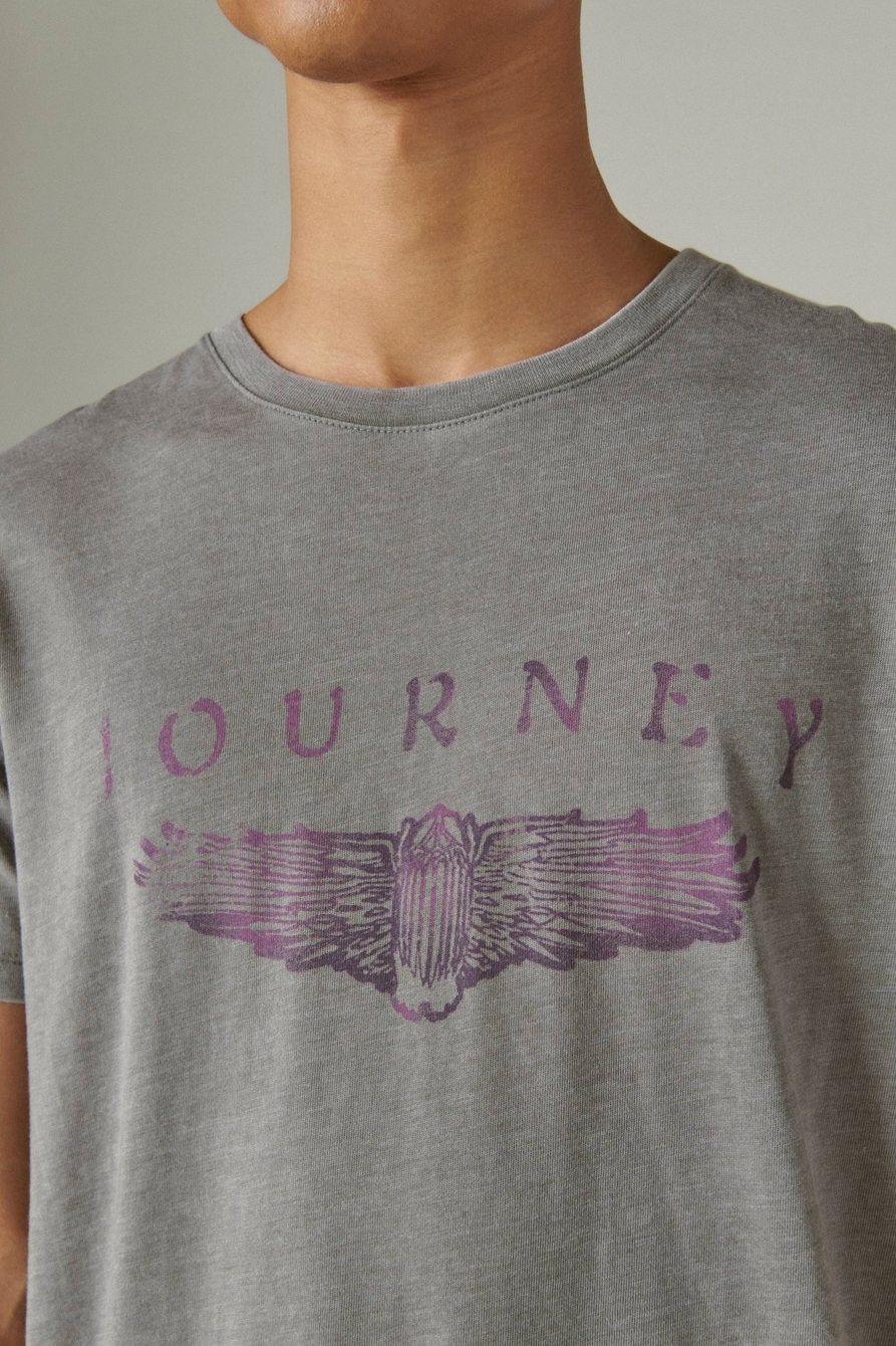 Lucky Brand Journey Band T-Shirt - Women's T-Shirts in Heather Grey