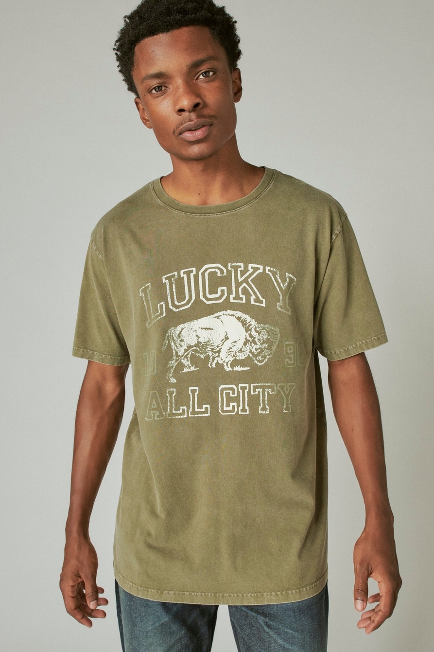 LUCKY BISON GRAPHIC TEE, image 1