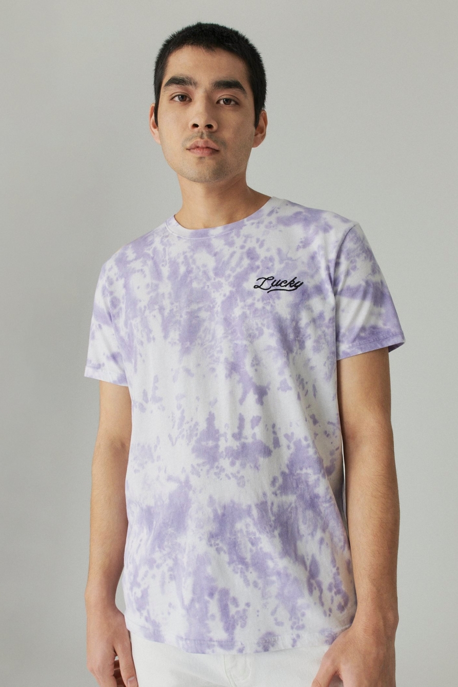 LUCKY COLLECTION TIE DYE GRAPHIC TEE