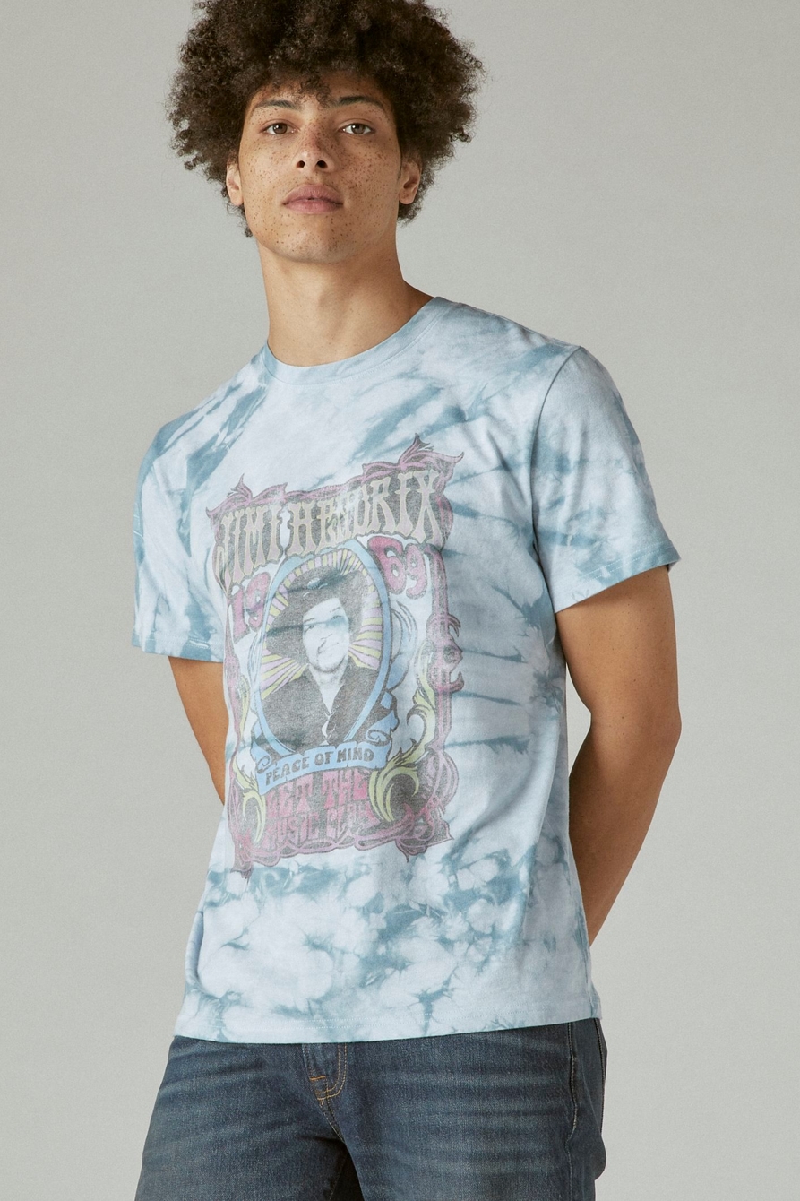 JIMI GIG POSTER TIE DYE GRAPHIC TEE, image 1