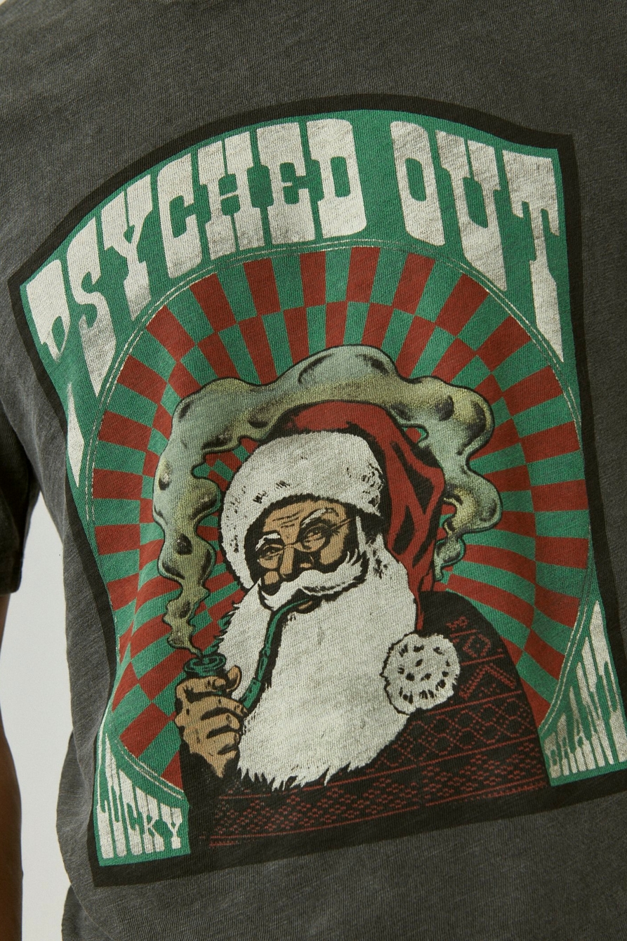 PSYCHED OUT SANTA GRAPHIC TEE, image 3