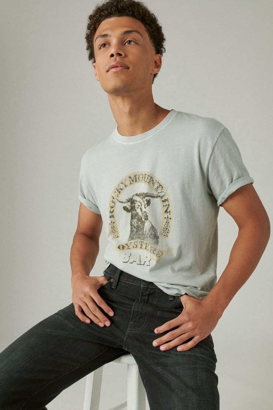 ROCKY MOUNTAIN OYSTER BAR GRAPHIC TEE, image 1
