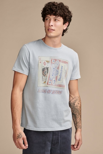 Lucky Brand 'eat A Vegan' Graphic T-shirt in Gray for Men