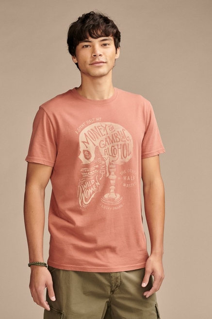Lucky Brand Tab-Graphic T-Shirt - Macy's