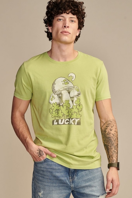 Lucky Brand Women's Comic Book Nye Graphic T-Shirt (XL, Lucky White) 