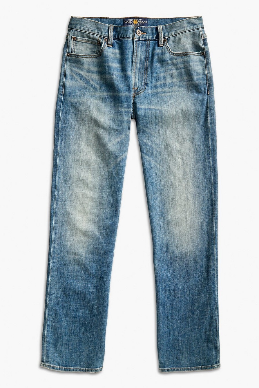Lucky Brand Jeans Men's 181 Relaxed Straight Leg Blue Denim Pants