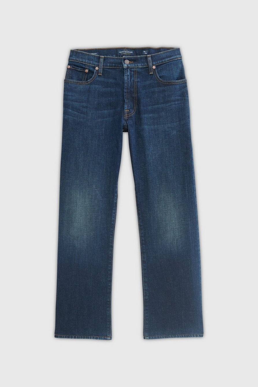 Lucky Brand, Jeans, Lucky Brand Relaxed Straight Jeans Mens 38 Dark Wash  Denim 0 Cotton