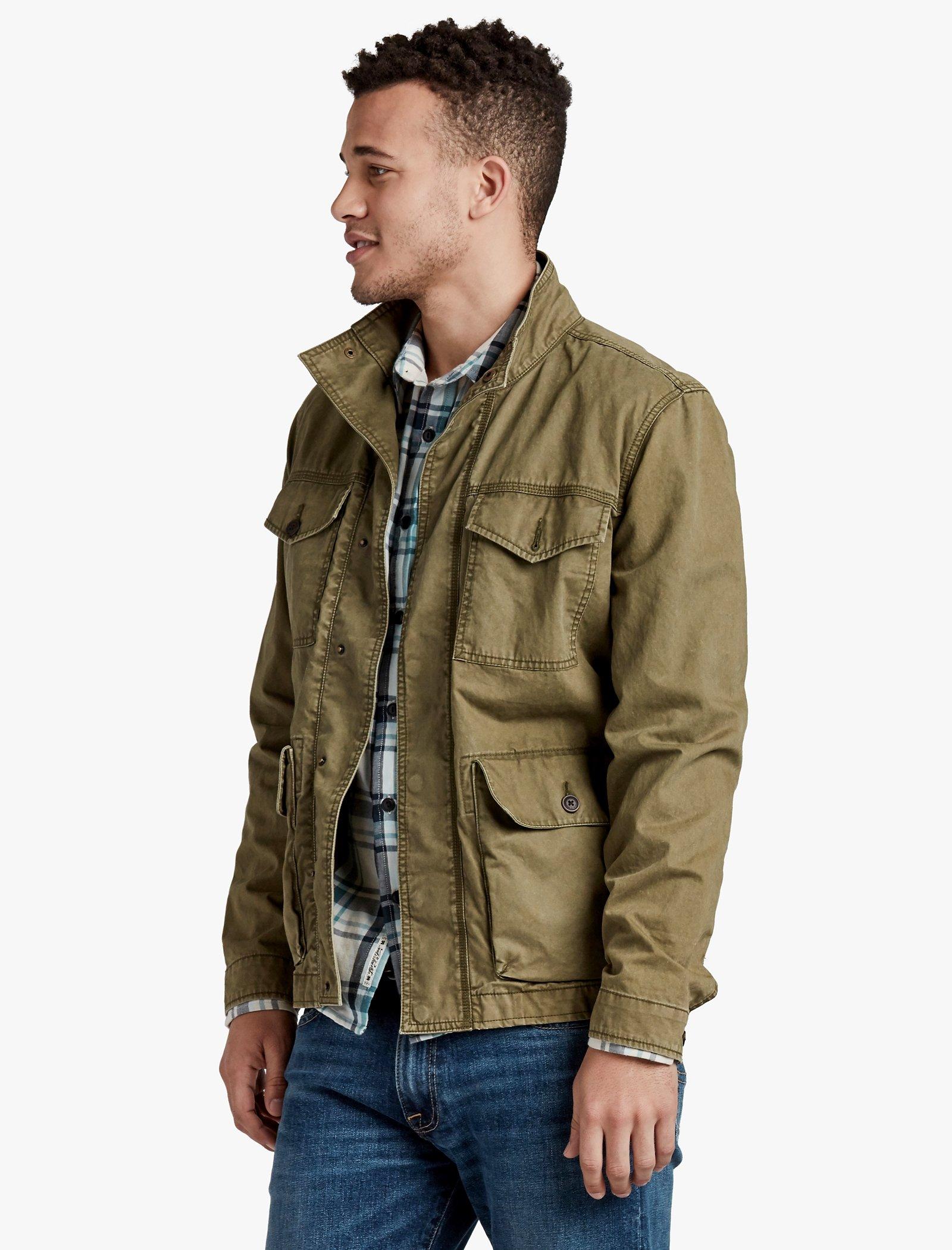 Riviera Club x Lucky Brand Goleta Field Jacket purchases Cotton Olive Green Mens Large