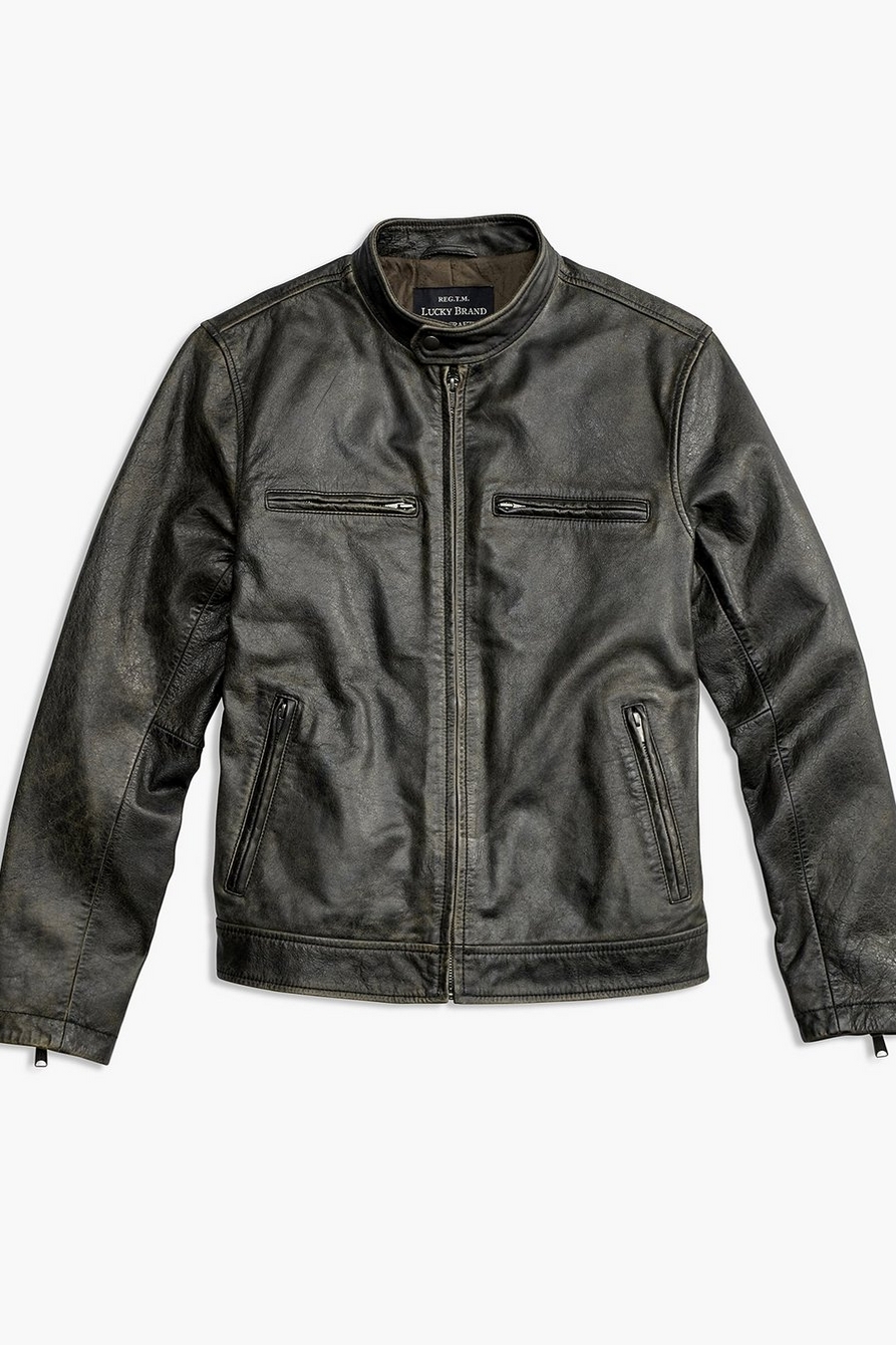 Lucky Leather Co. New York Basketball Leather Jacket