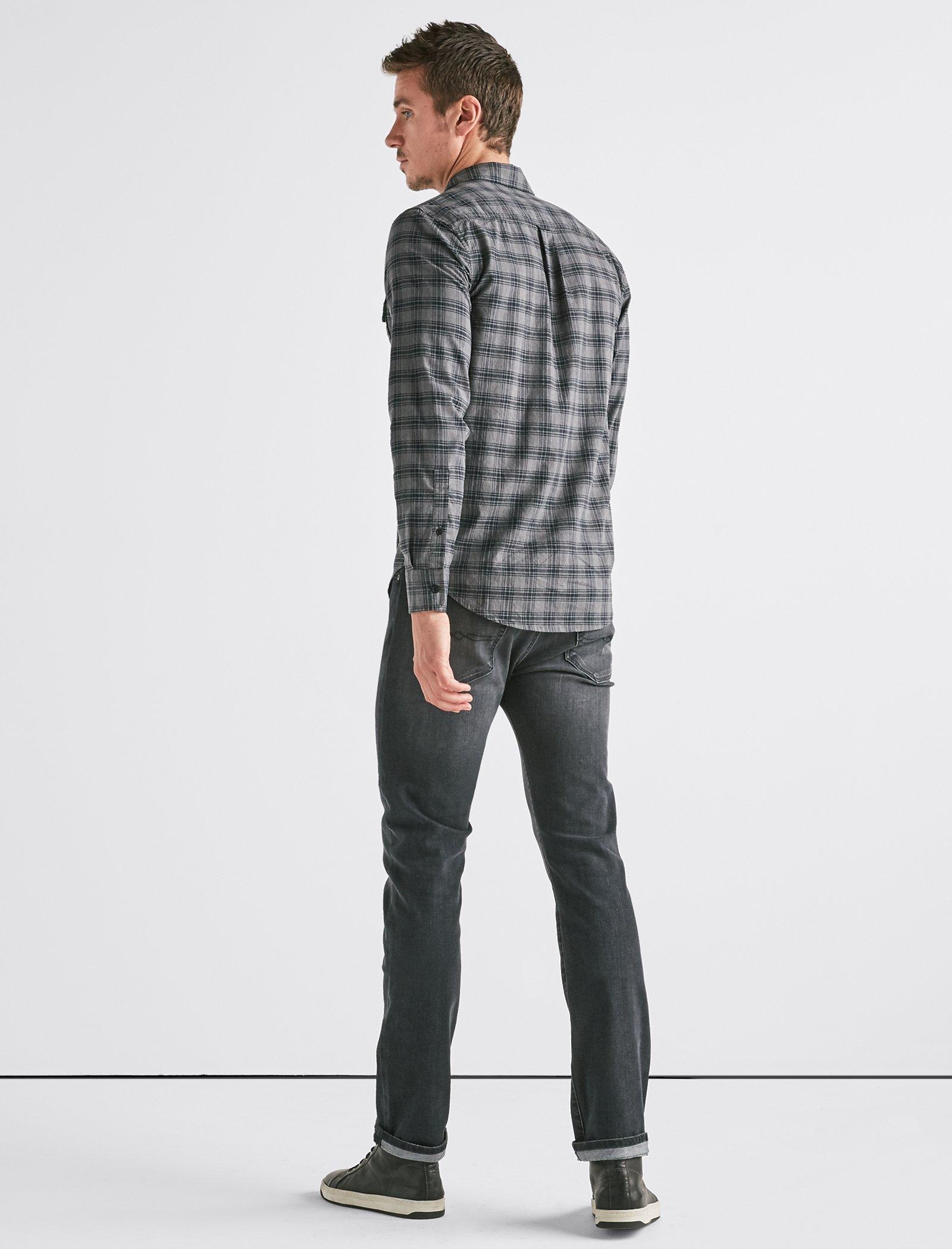 SATURDAY STRETCH LONG SLEEVE WORKWEAR SHIRT | Lucky Brand