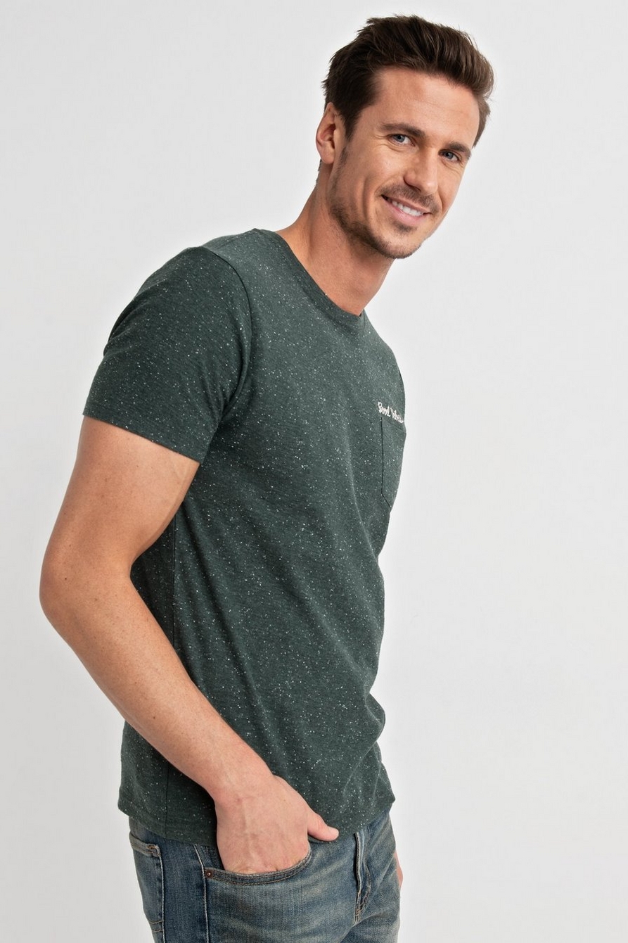 Embroidered Snow Heather Tee | Lucky Brand