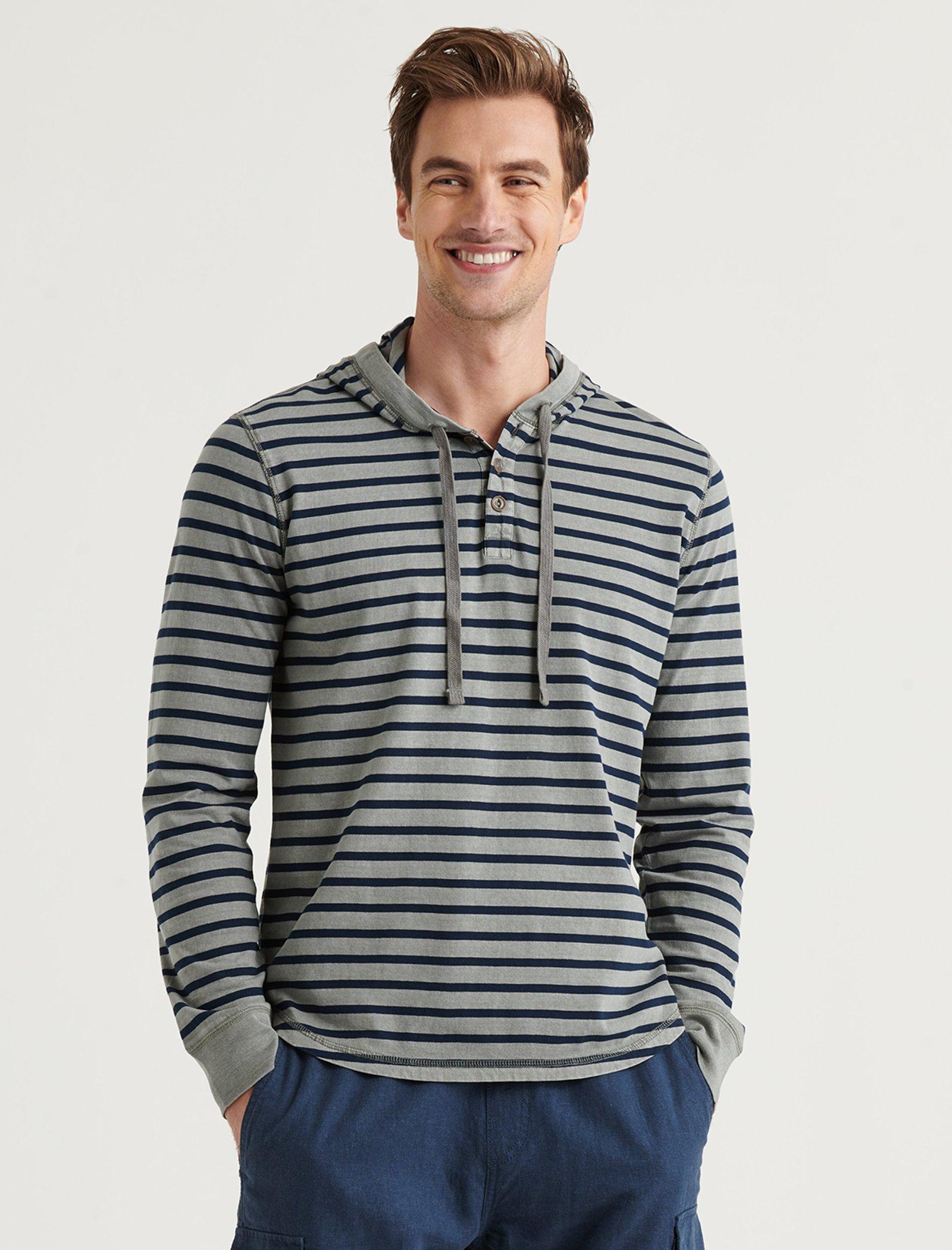 Washed Striped Shasta Hoodie | Lucky Brand