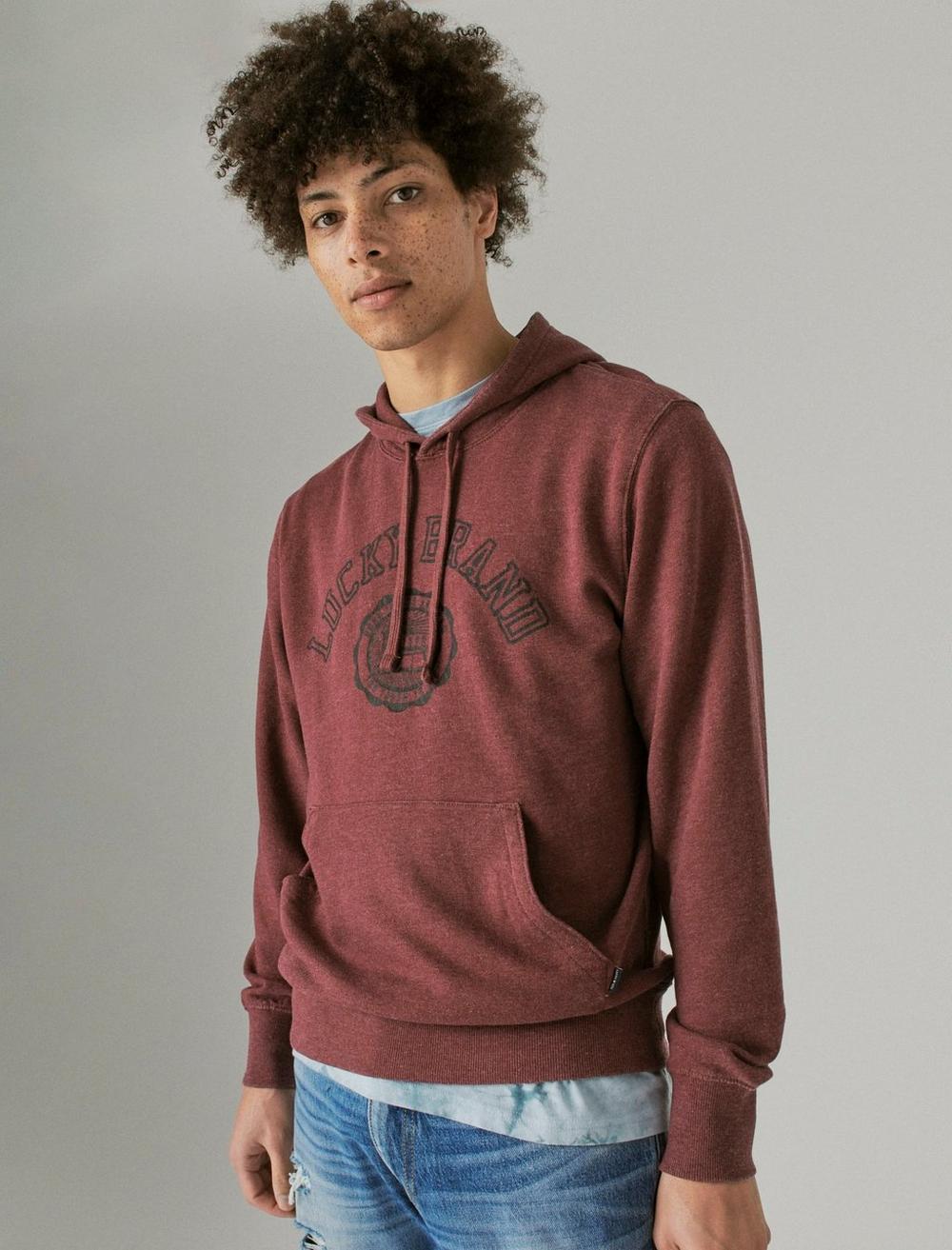 Lucky Brand Boys' Long Sleeve Pullover Hoodie