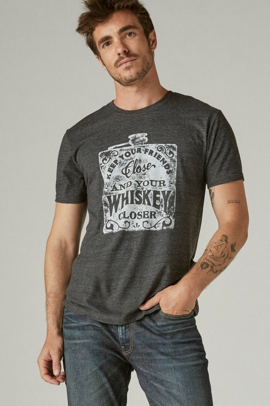 KEEP YOUR FRIENDS CLOSE WHISKEY TEE