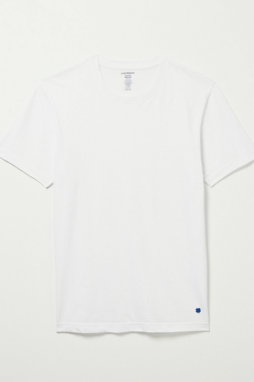 Lucky Brand Mens 3 Pack Crew Tees White S : : Clothing, Shoes &  Accessories