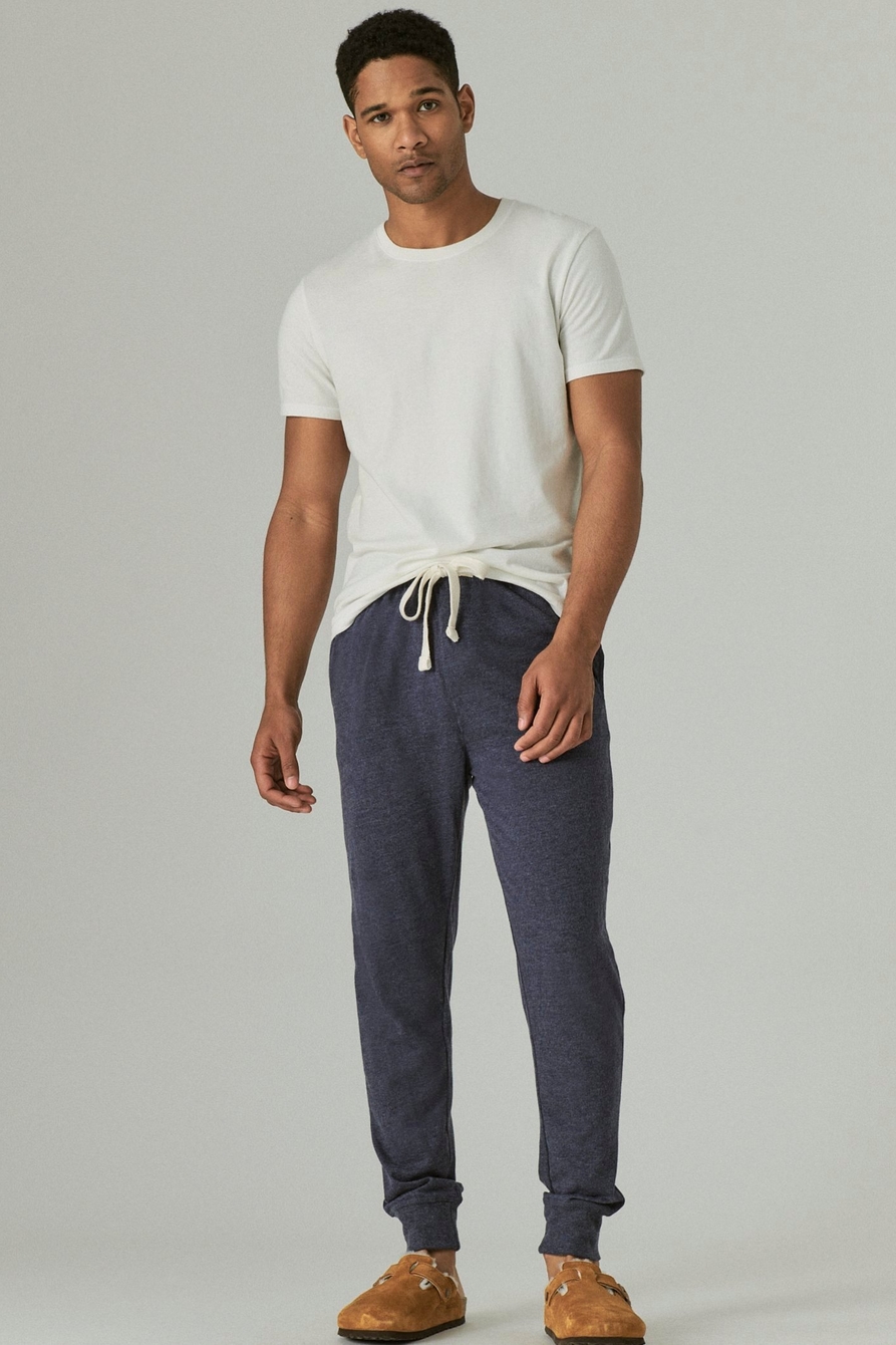 SUEDED JERSEY KNIT JOGGER SLEEP PANT, image 1