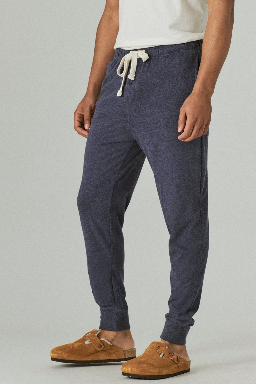 SUEDED JERSEY KNIT JOGGER SLEEP PANT, image 5