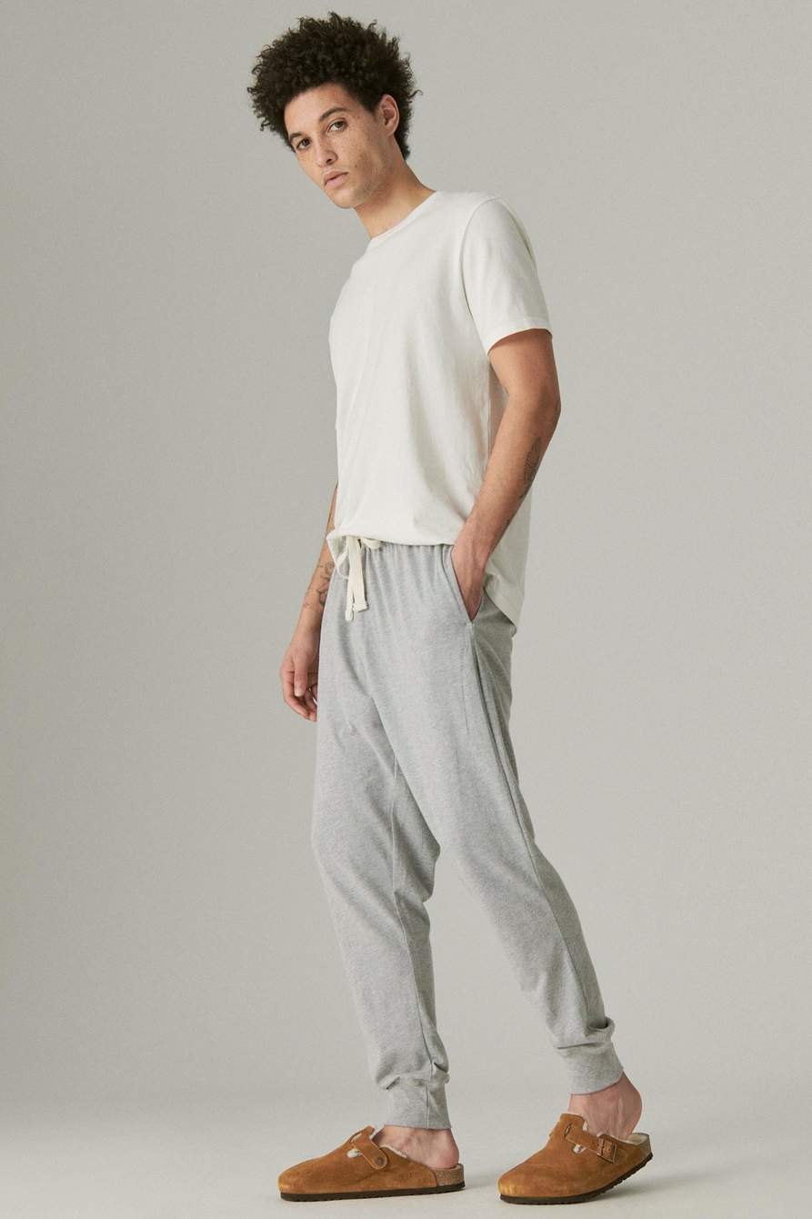 SUEDED JERSEY KNIT JOGGER SLEEP PANT, image 2