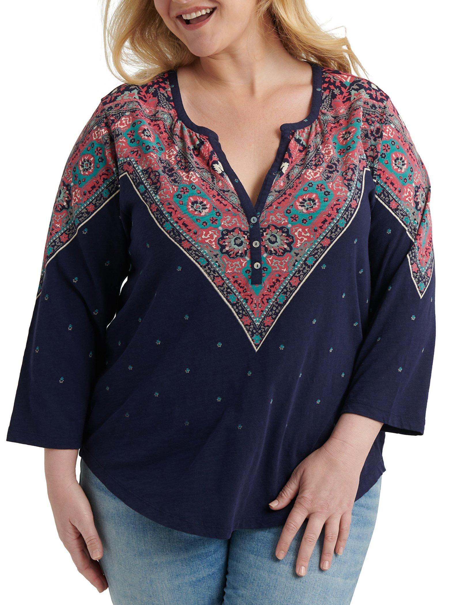 lucky brand plus size tops