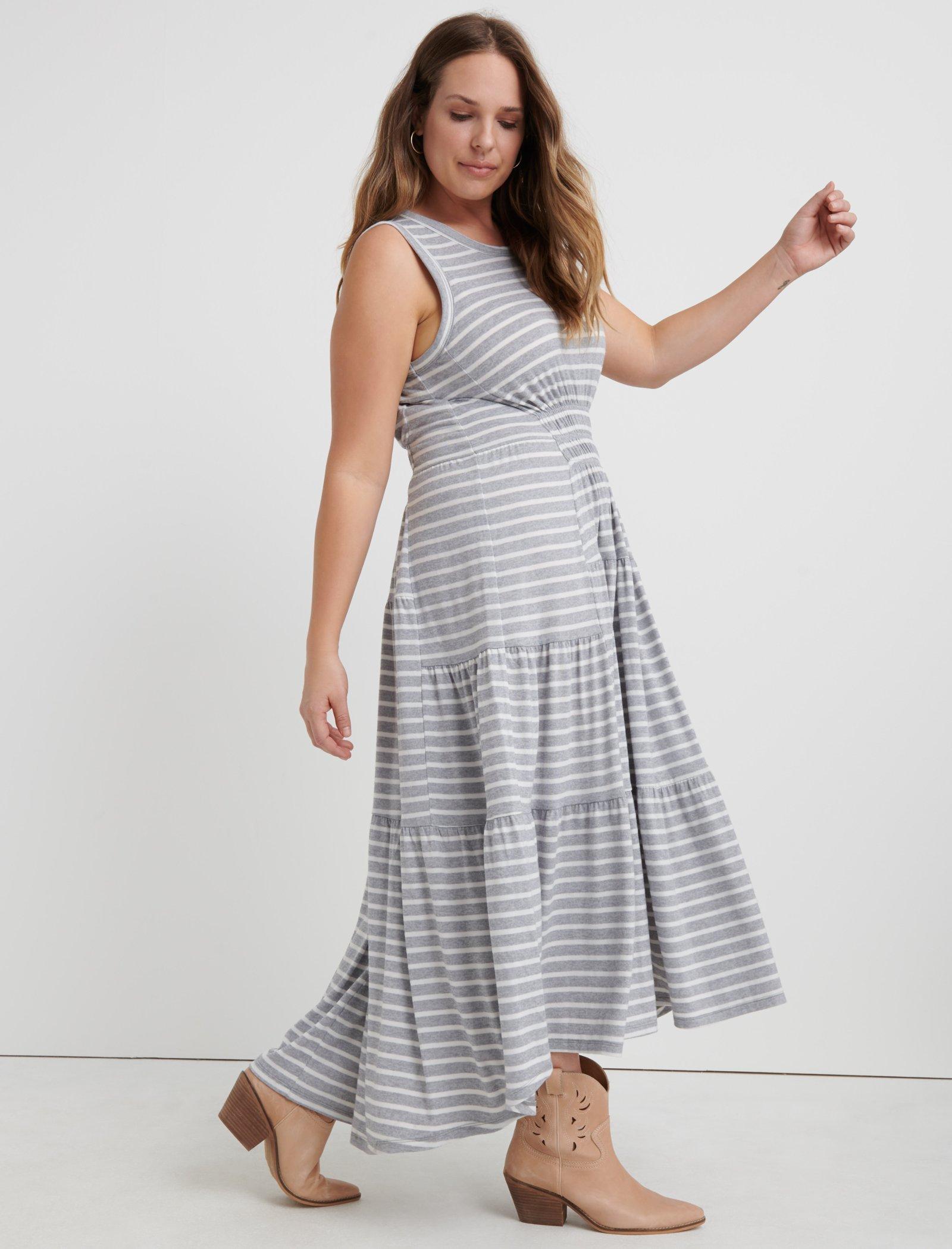 RUCHED MAXI DRESS | Lucky Brand