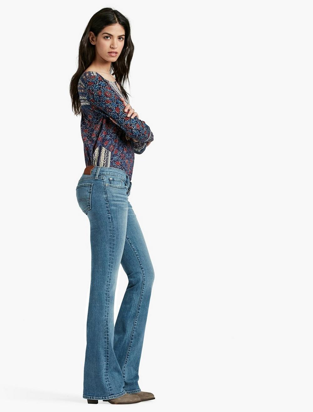 Slim Fit Bootleg Jeans Lucky Brand Women's Lil' Maggie Ultra Low Rise 