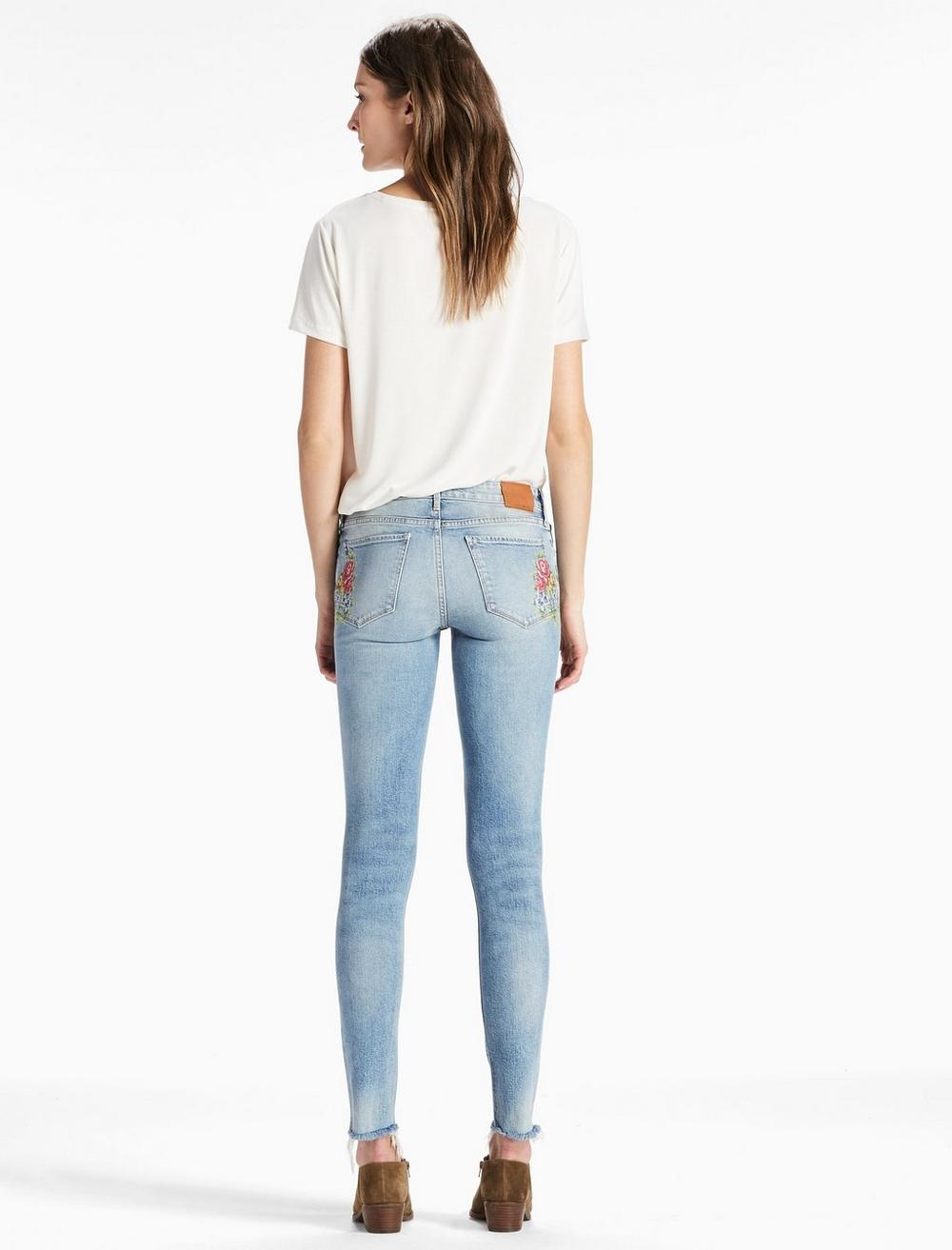 AVA MID RISE SKINNY JEAN WITH EMBROIDERY | Lucky Brand