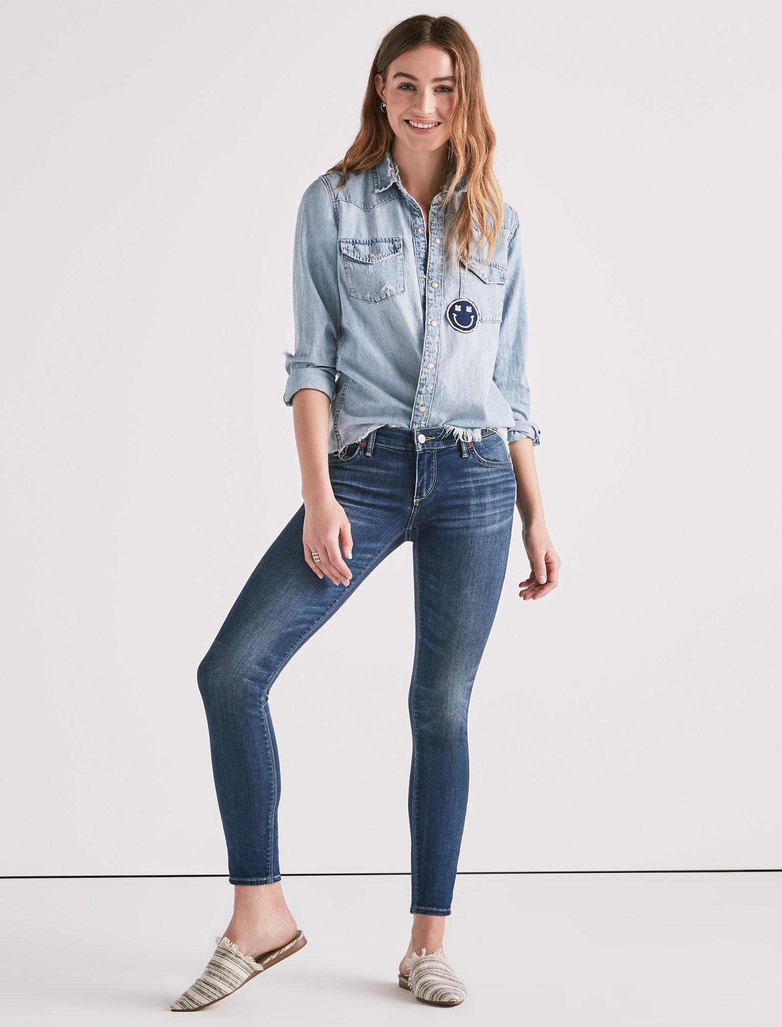 stella skinny jeans lucky brand