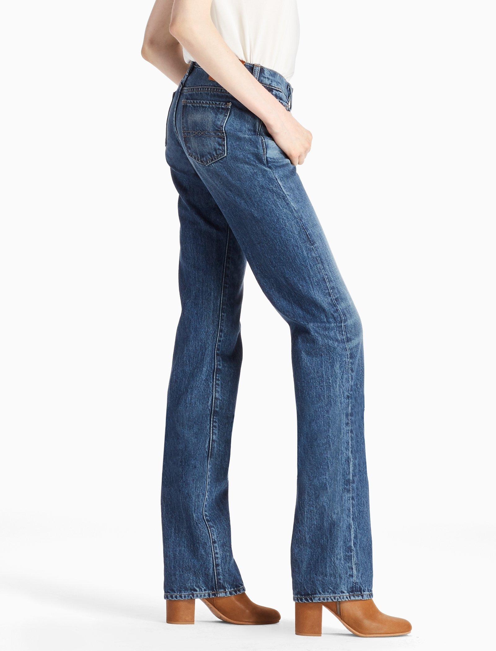 riders mid rise bootcut jeans