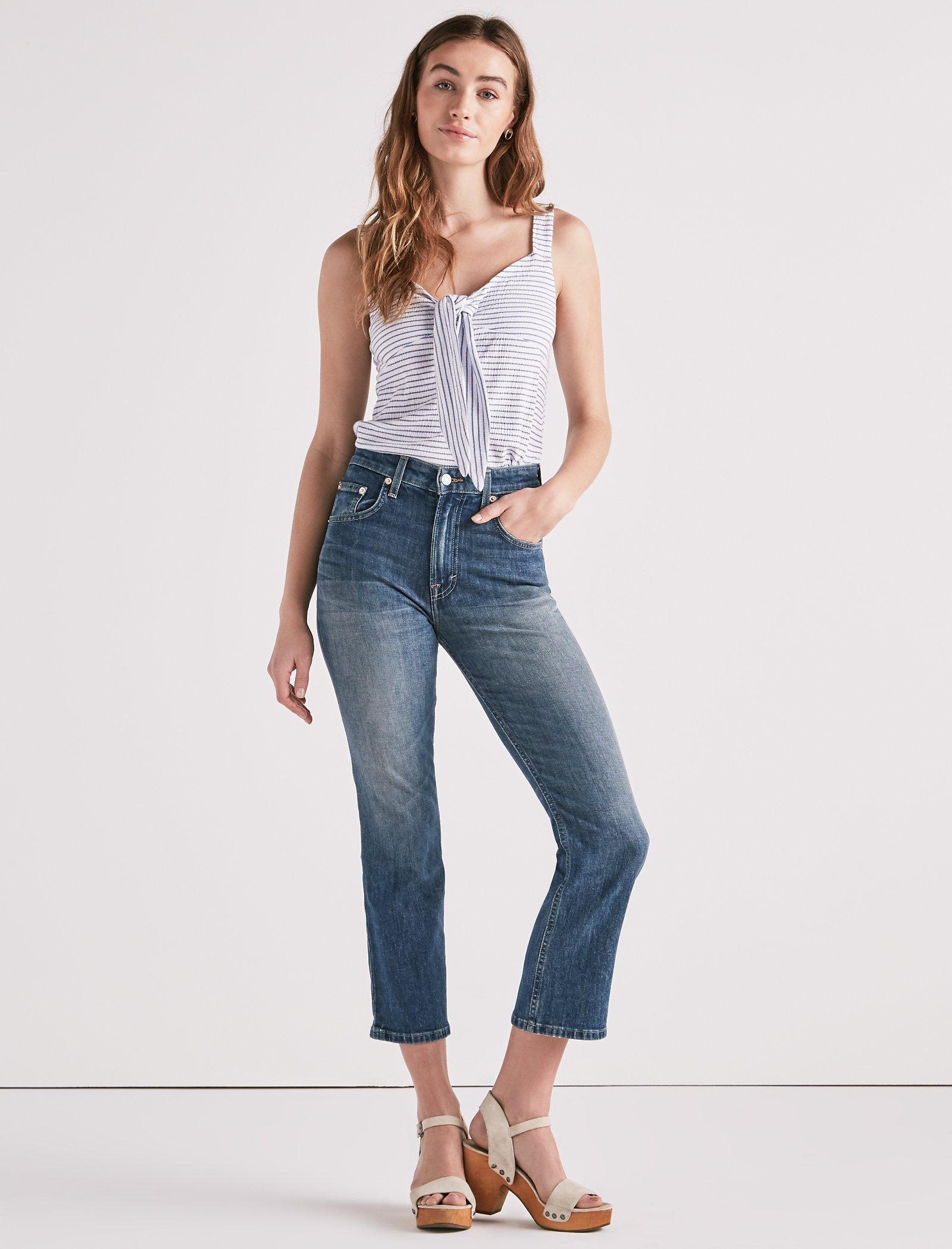 Lucky Pins High Rise Cropped Jean 