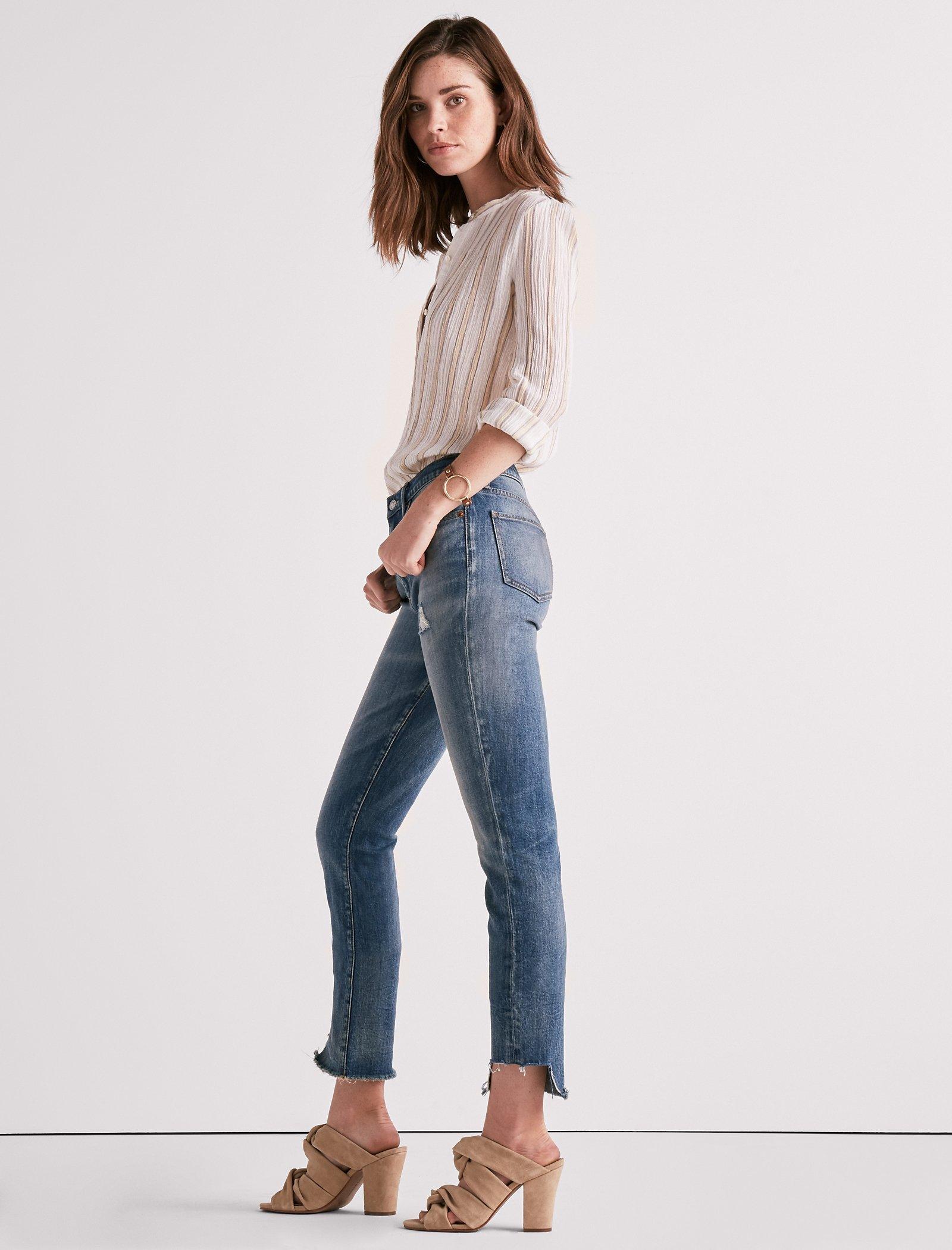 HIGH RISE TOMBOY JEAN WITH SIDE STEP HEM | Lucky Brand
